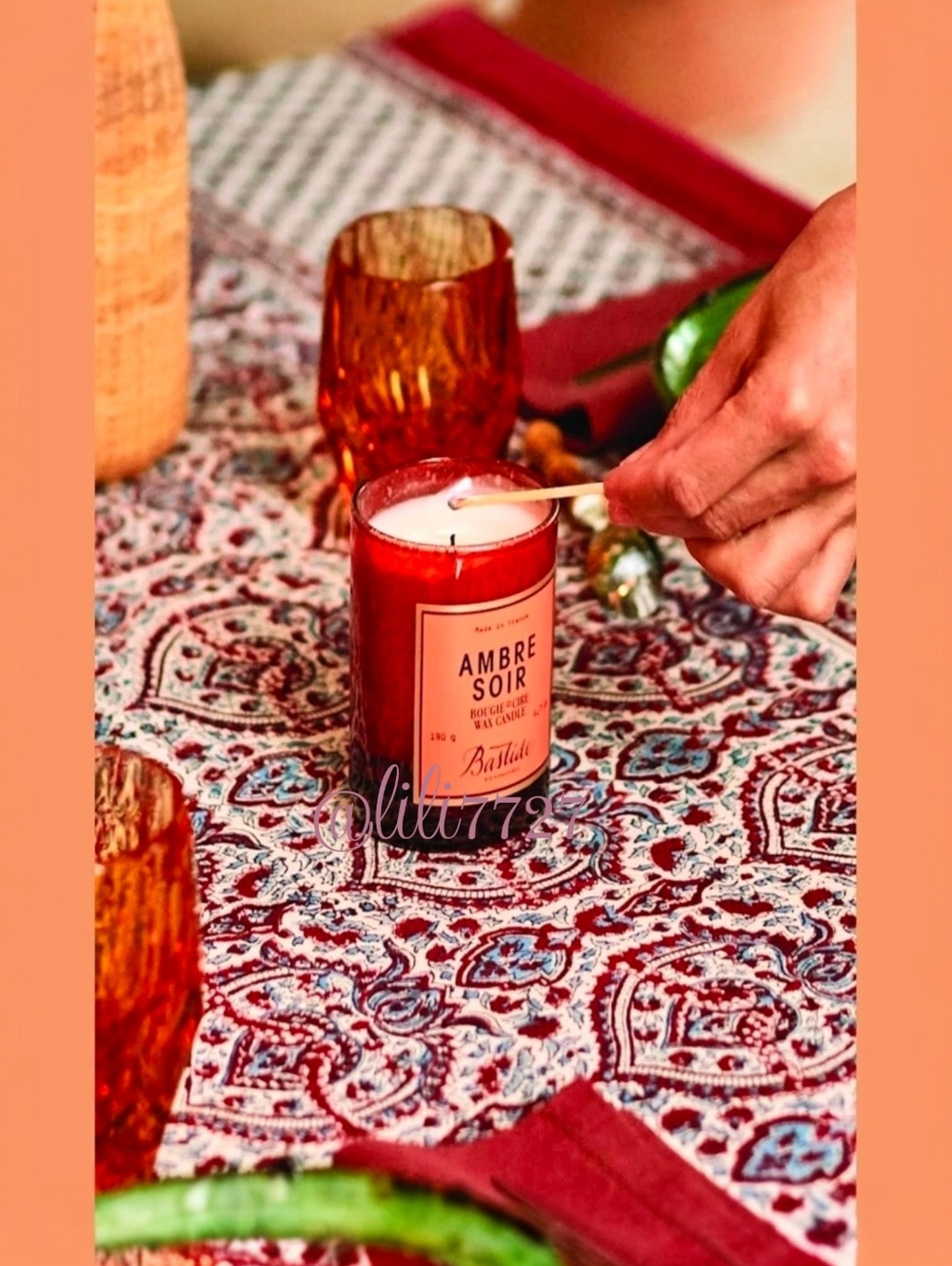 Anthropology Bastide Ambre Soir Scented Candle 6.7 oz Exotic Dreamy Home Scent - Picture 2 of 16